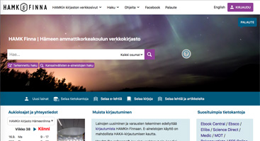 hamk.finna.fi screenshot